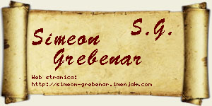Simeon Grebenar vizit kartica